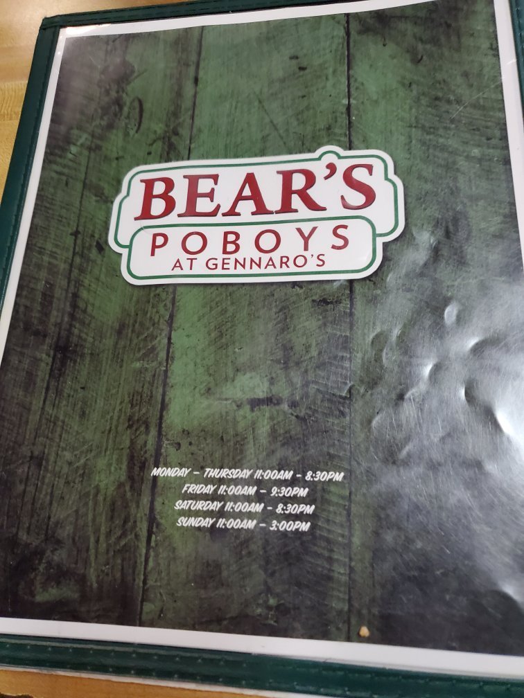 Bear`s Po-boy`s At Gennaro